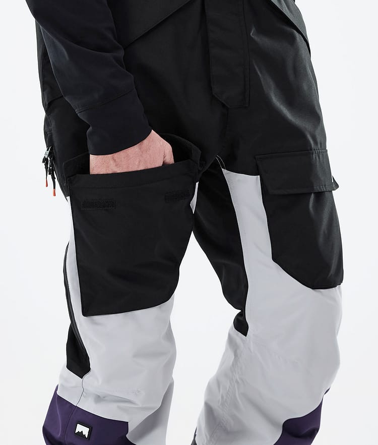 Montec Fawk 21 Snowboardbyxa Herr Black/Light Grey/Purple, Image 6 of 6
