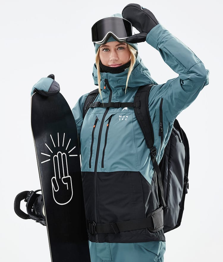 Montec Moss W 21 Snowboardjacka Dam Atlantic/Black, Image 4 of 12