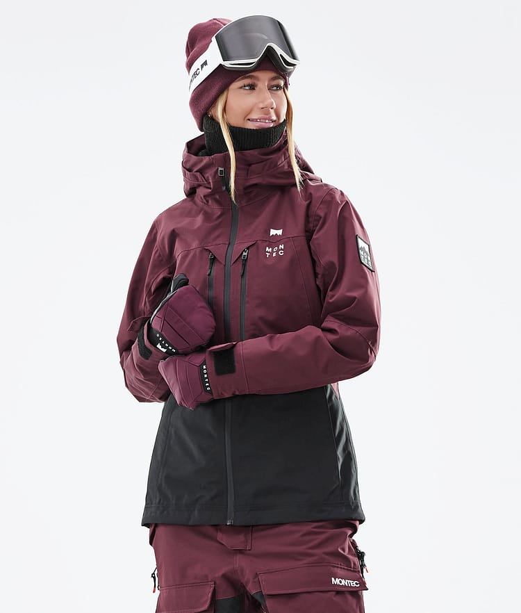 Montec Moss W 21 Skidjacka Dam Burgundy/Black, Image 2 of 13