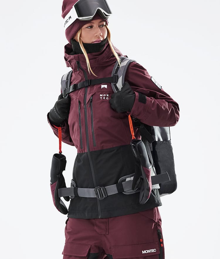 Montec Moss W 21 Snowboardjacka Dam Burgundy/Black, Image 2 of 12