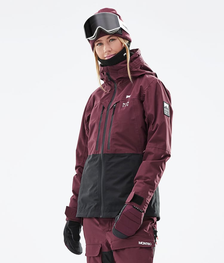 Montec Moss W 21 Skidjacka Dam Burgundy/Black, Image 3 of 13
