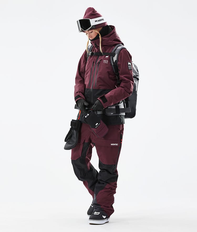 Montec Moss W 21 Snowboardjacka Dam Burgundy/Black, Image 5 of 12