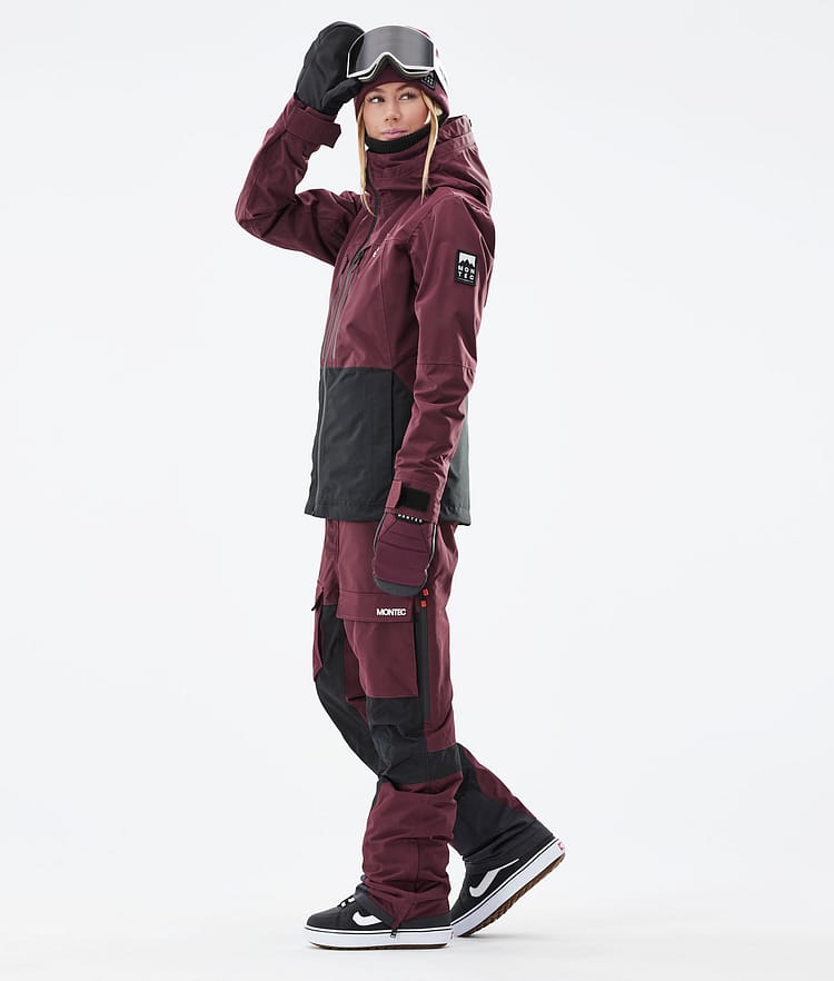 Montec Moss W 21 Snowboardjacka Dam Burgundy/Black, Image 6 of 12