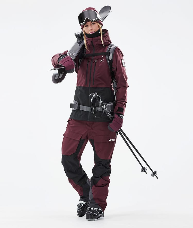 Montec Moss W 21 Skidjacka Dam Burgundy/Black, Image 6 of 13