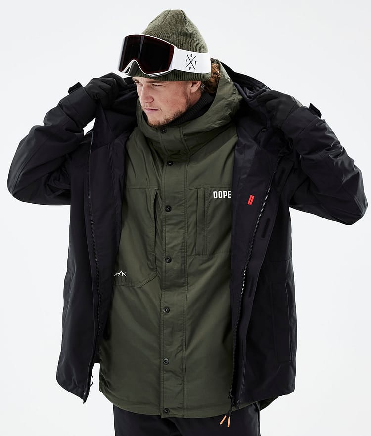 Dope Insulated Mellanlagersjacka Ski Herr Olive Green, Image 2 of 12