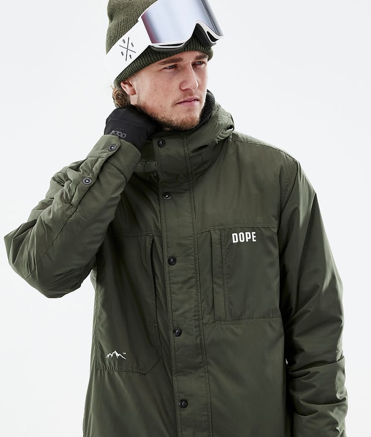Dope Insulated Mellanlagersjacka Herr Olive Green, Image 3 of 12