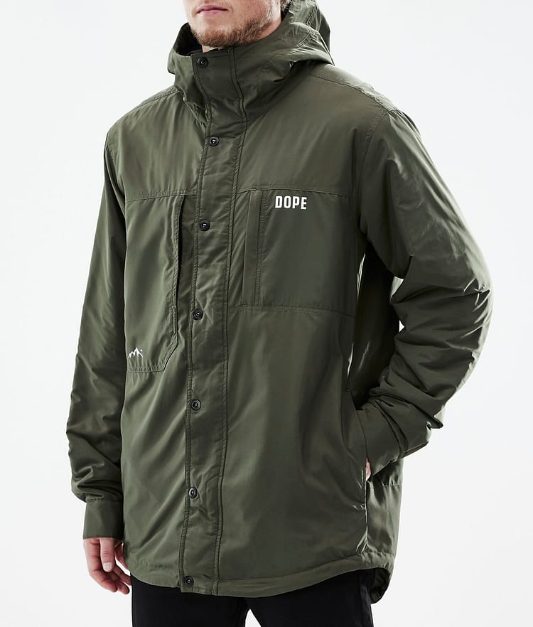 Dope Insulated Mellanlagersjacka Outdoor Herr Olive Green, Image 9 of 12