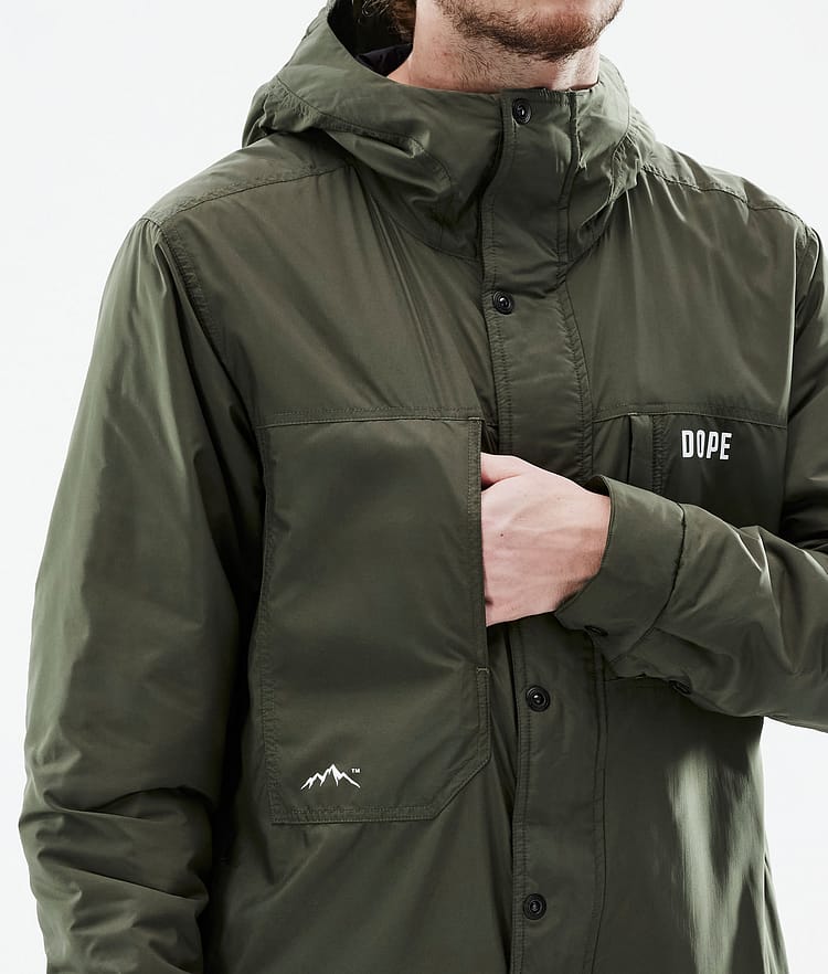 Dope Insulated Mellanlagersjacka Outdoor Herr Olive Green, Image 11 of 12