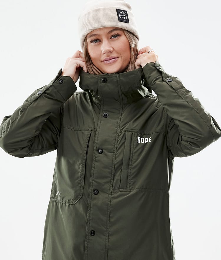 Dope Insulated W Mellanlagersjacka Outdoor Dam Olive Green, Image 2 of 10