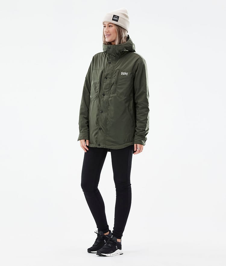 Dope Insulated W Mellanlagersjacka Outdoor Dam Olive Green, Image 3 of 10