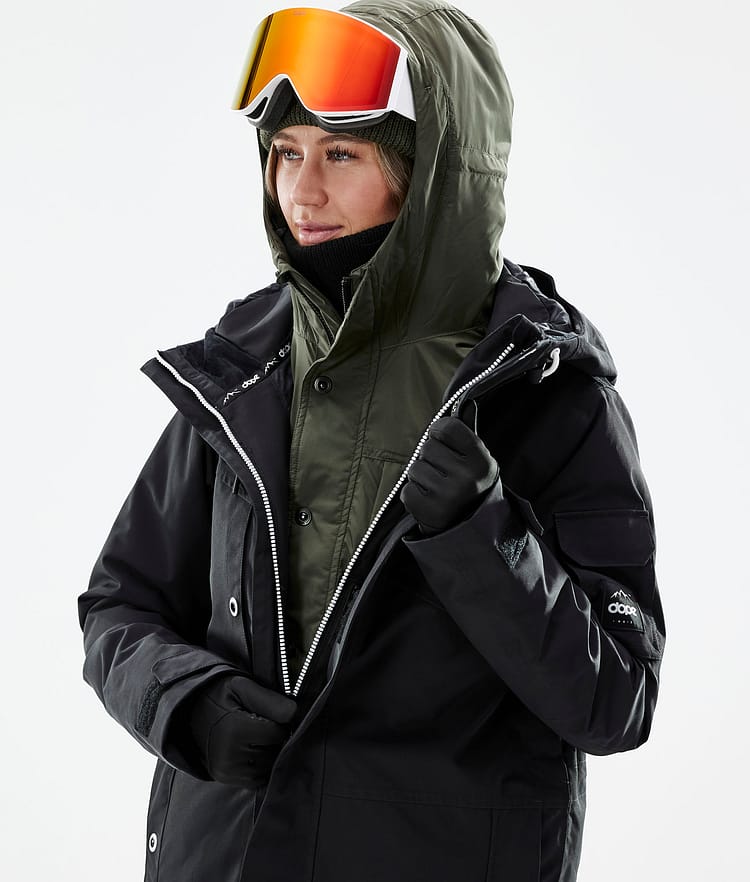 Dope Insulated W Mellanlagersjacka Ski Dam Olive Green, Image 4 of 12