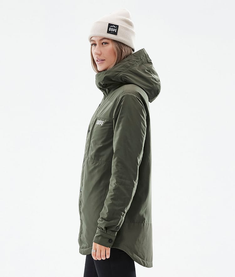 Dope Insulated W Mellanlagersjacka Outdoor Dam Olive Green, Image 5 of 10