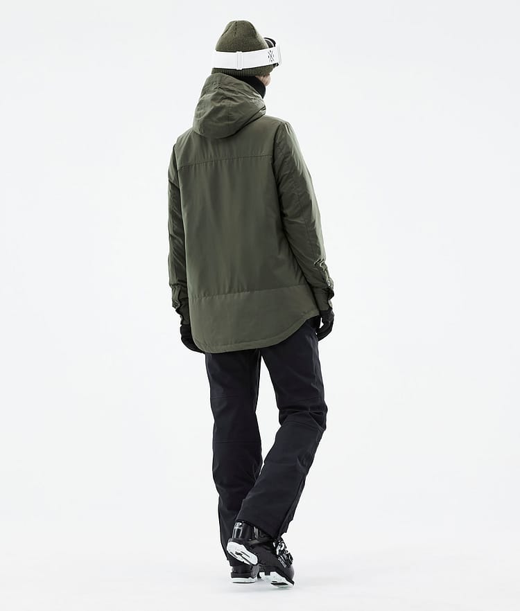 Dope Insulated W Mellanlagersjacka Ski Dam Olive Green, Image 6 of 12