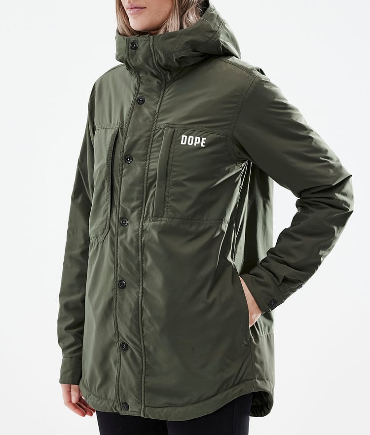 Dope Insulated W Mellanlagersjacka Outdoor Dam Olive Green, Image 7 of 10