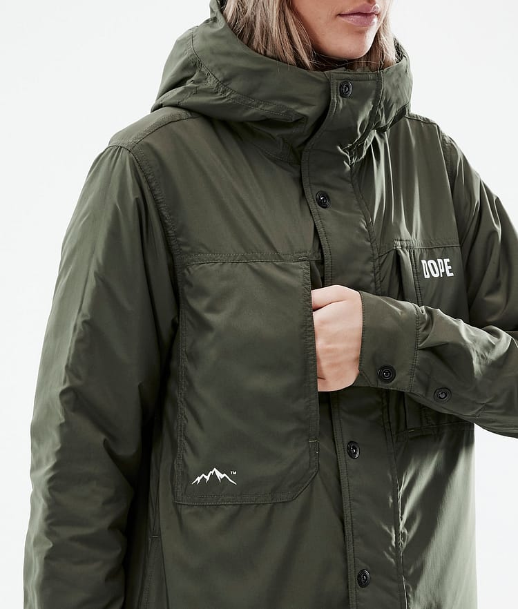 Dope Insulated W Mellanlagersjacka Outdoor Dam Olive Green, Image 9 of 10