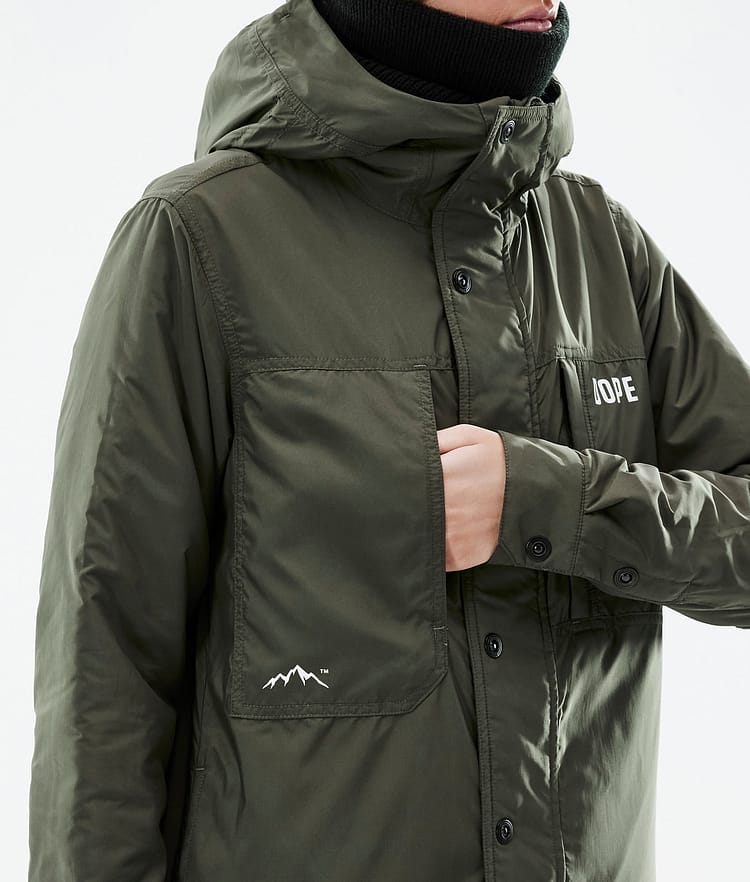 Dope Insulated W Mellanlagersjacka Dam Olive Green, Image 11 of 12