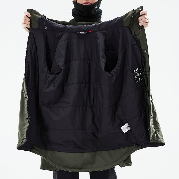 Dope Insulated W Mellanlagersjacka Ski Dam Olive Green, Image 12 of 12