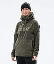 Dope Cozy II W 21 Fleecehood Dam Olive Green