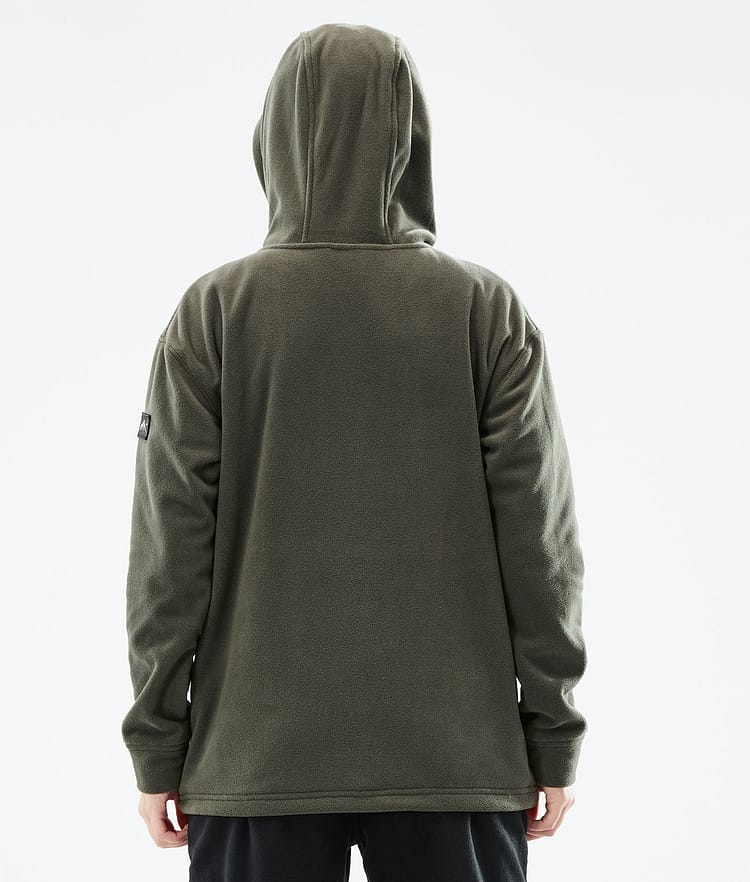 Dope Cozy II W 21 Fleecehood Dam Olive Green, Image 3 of 6
