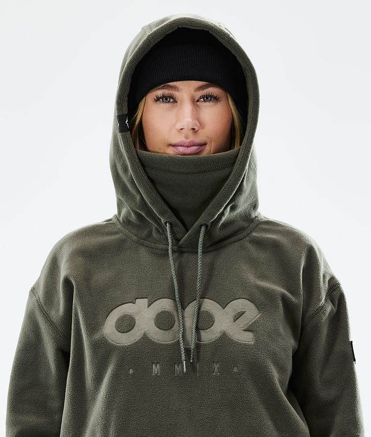 Dope Cozy II W 21 Fleecehood Dam Olive Green, Image 6 of 6