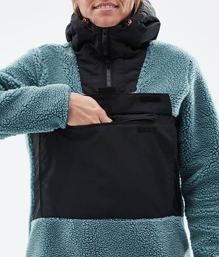 Montec Lima W 21 Fleecehood Dam Atlantic/Black, Image 10 of 10