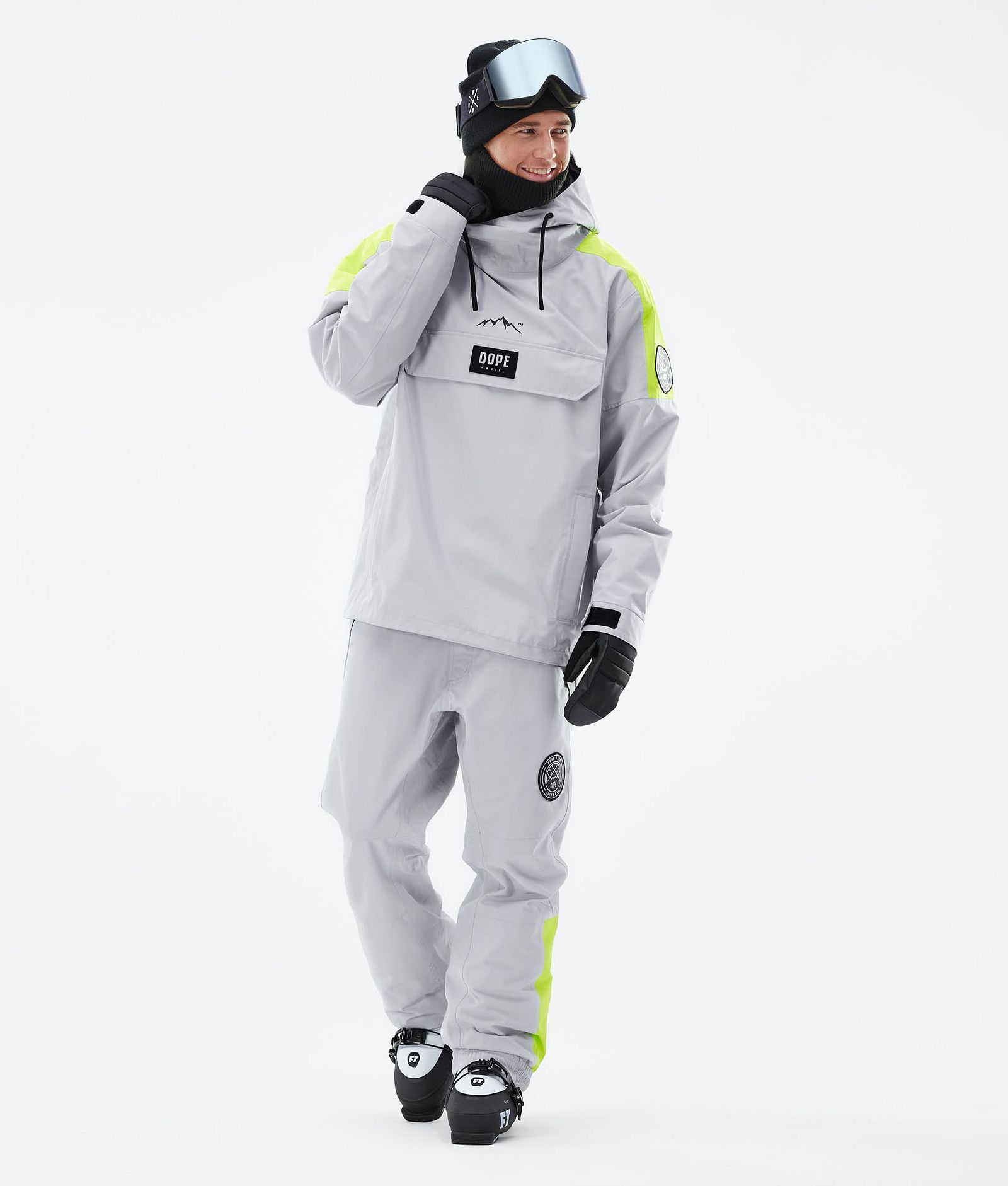 Dope Blizzard LE Skidjacka Herr Limited Edition Stripe Light Grey, Bild 4 av 10