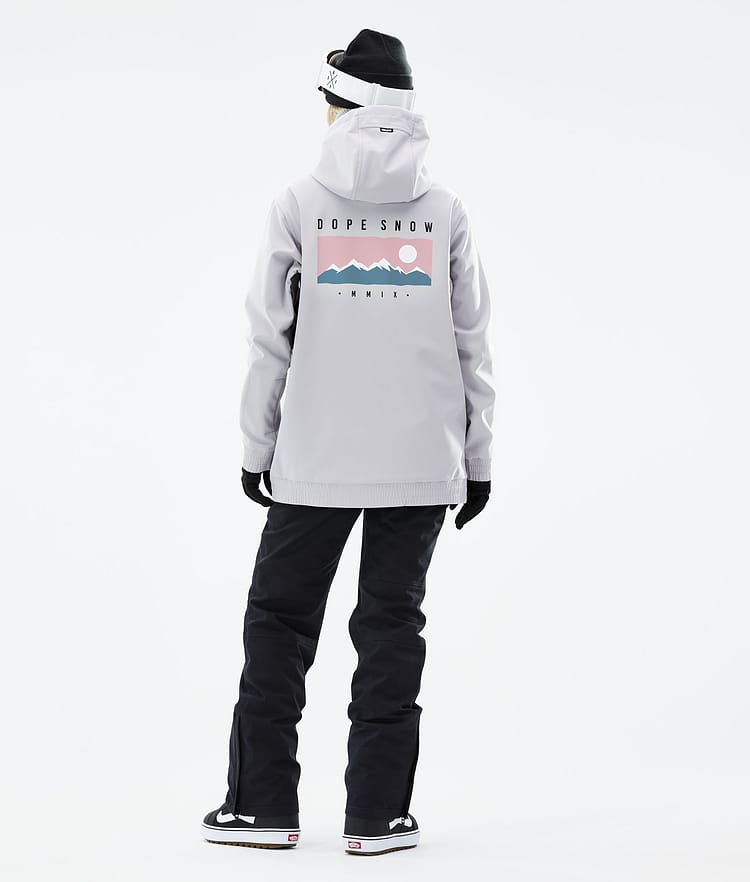 Dope Yeti W 21 Snowboardjacka Dam Range Light Grey, Image 5 of 8
