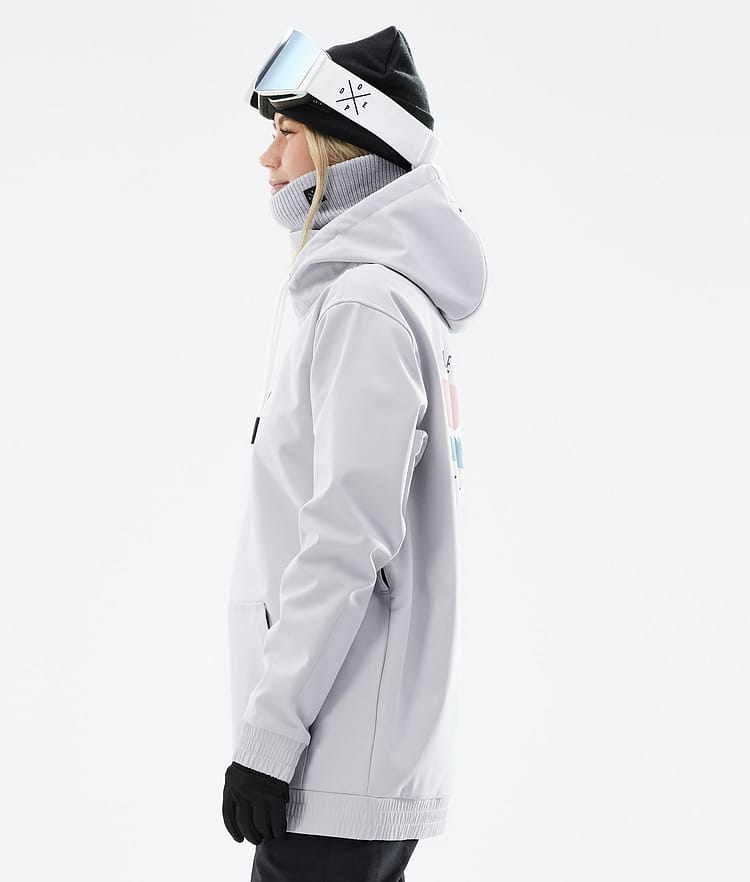 Dope Yeti W 21 Snowboardjacka Dam Range Light Grey, Image 7 of 8
