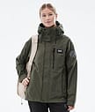 Dope Blizzard Light W Full Zip Outdoor Jacka Dam Olive Green