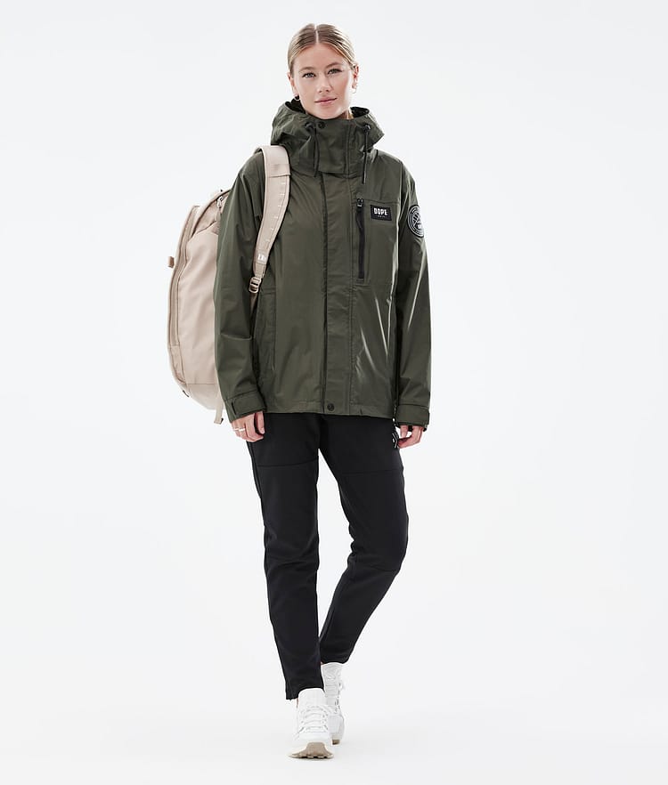 Dope Blizzard Light W Full Zip Outdoor Jacka Dam Olive Green, Bild 3 av 10