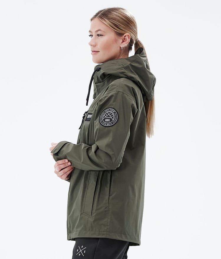 Dope Blizzard Light W Full Zip Outdoor Jacka Dam Olive Green, Bild 6 av 10
