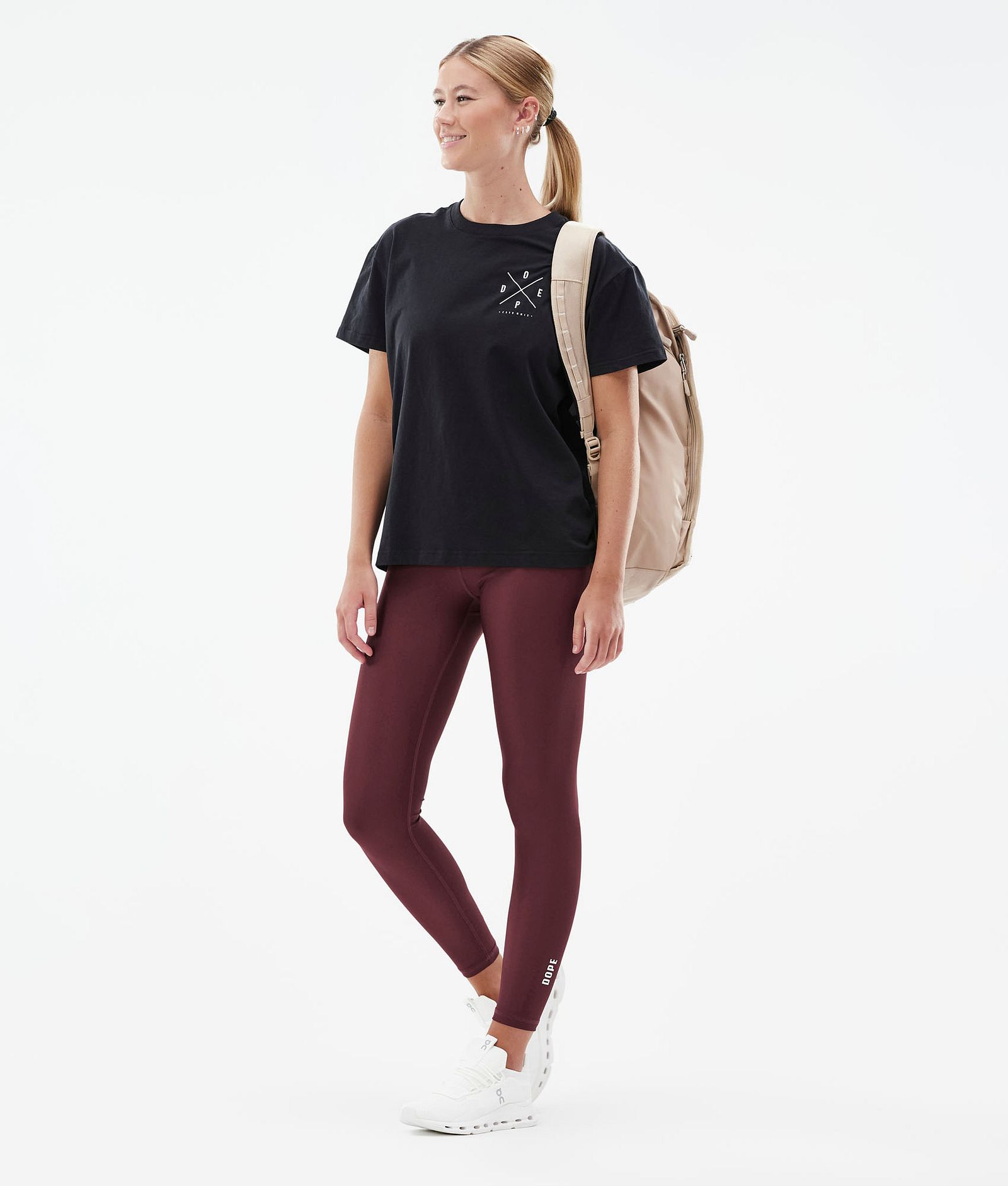 Dope Lofty Leggings Dam Burgundy, Bild 3 av 7