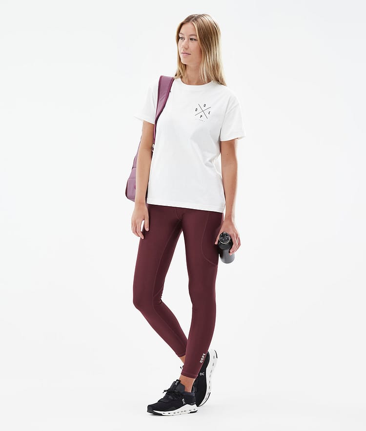 Dope Lofty Tech Leggings Dam Burgundy