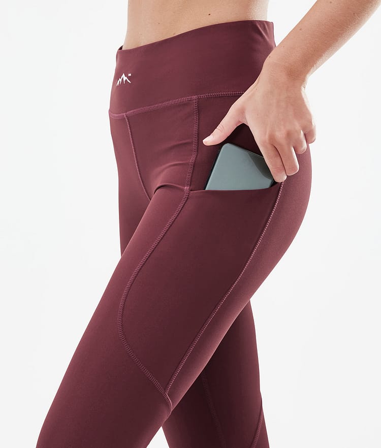 Dope Lofty Tech Leggings Dam Burgundy