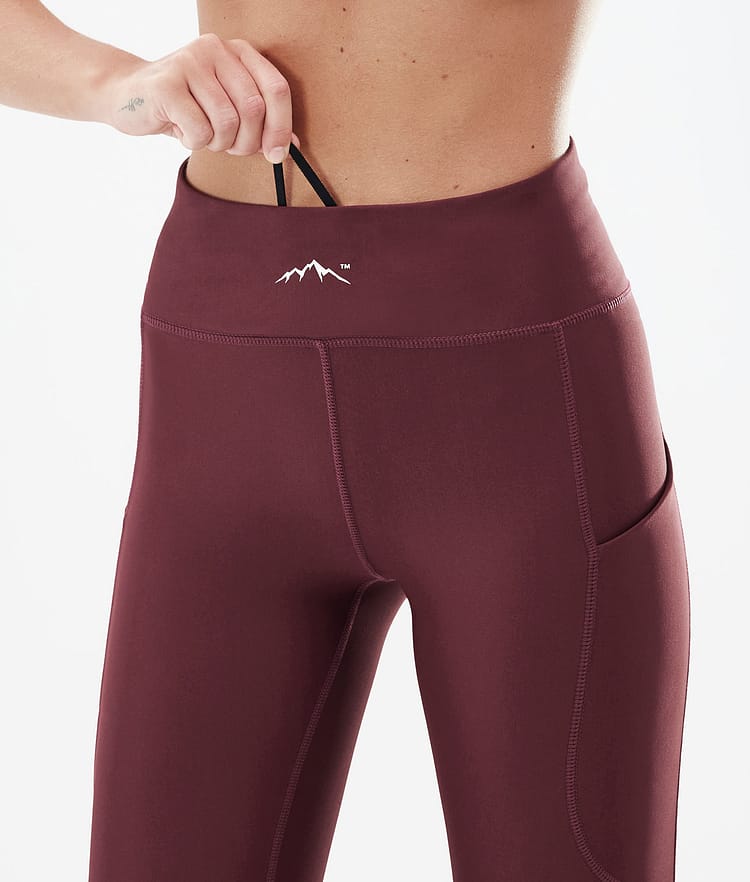 Dope Lofty Tech Leggings Dam Burgundy