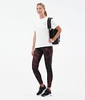 Dope Lofty Tech Leggings Dam Paint Burgundy, Bild 3 av 8