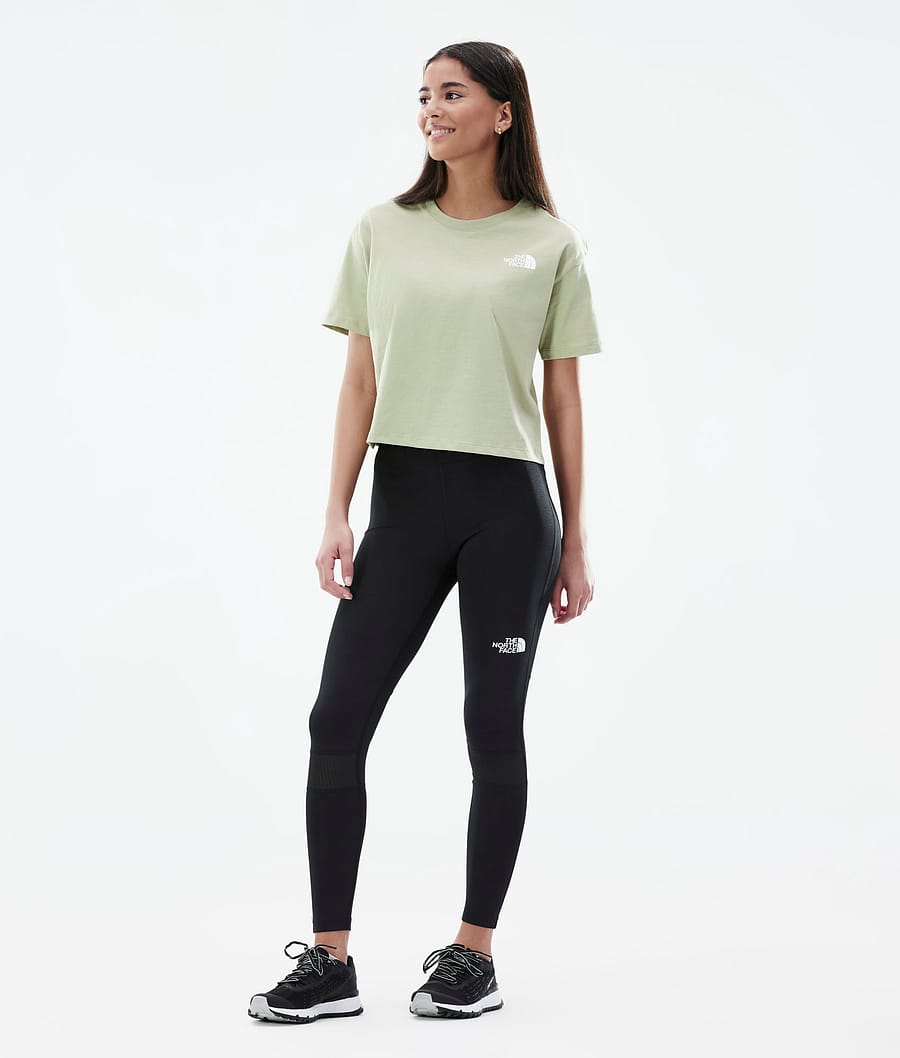 The North Face Cropped Simple Dome T-shirt Dam Tea Green
