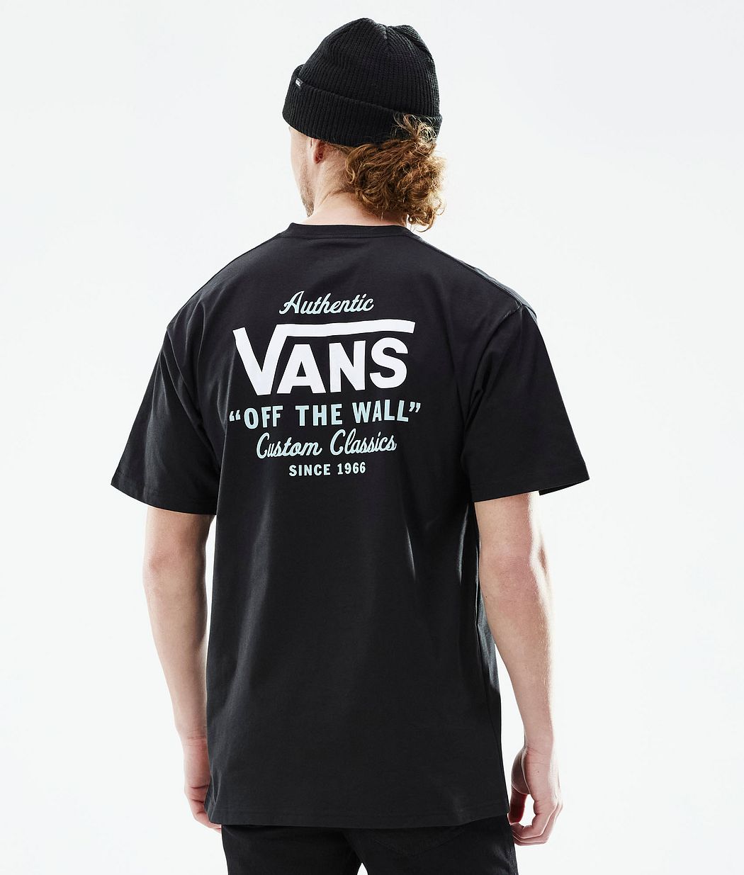 Vans Holder St Classic T-shirt Herr Black/Aquatic/White