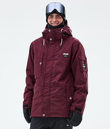 Dope Adept Snowboardjacka Man Burgundy