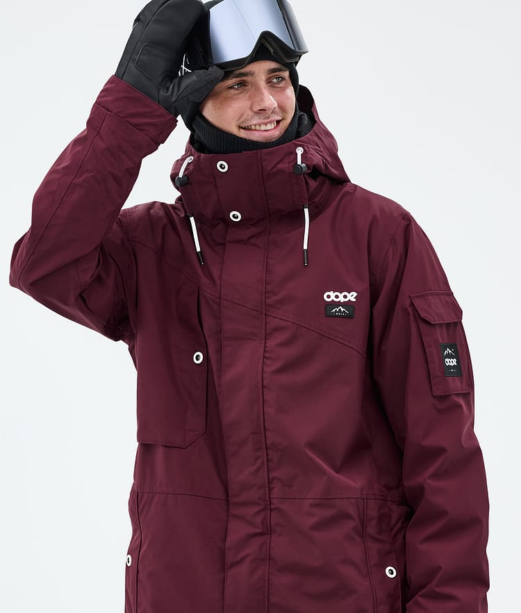 Dope Adept Snowboardjacka Herr Burgundy Renewed, Bild 2 av 10