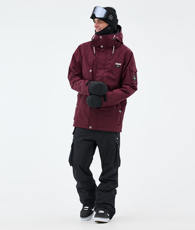 Dope Adept Snowboardjacka Herr Burgundy Renewed, Bild 3 av 10