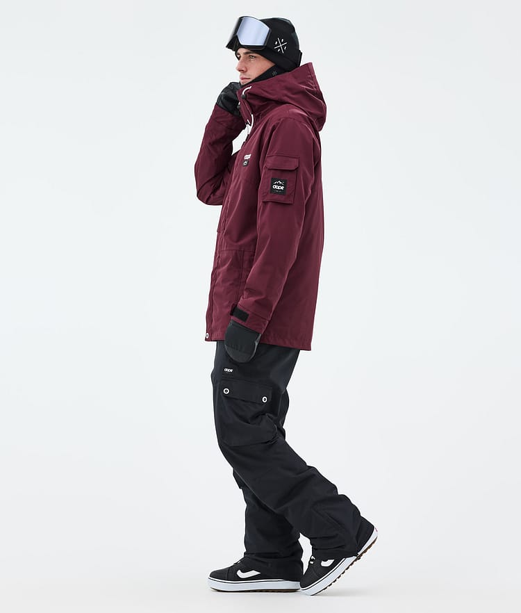Dope Adept Snowboardjacka Herr Burgundy Renewed, Bild 4 av 10