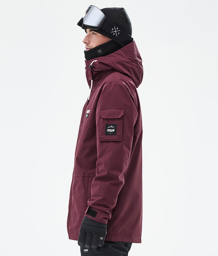 Dope Adept Snowboardjacka Herr Burgundy Renewed, Bild 6 av 10