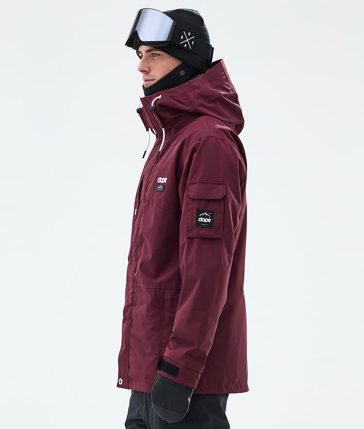 Dope Adept Snowboardjacka Herr Burgundy Renewed, Bild 6 av 10