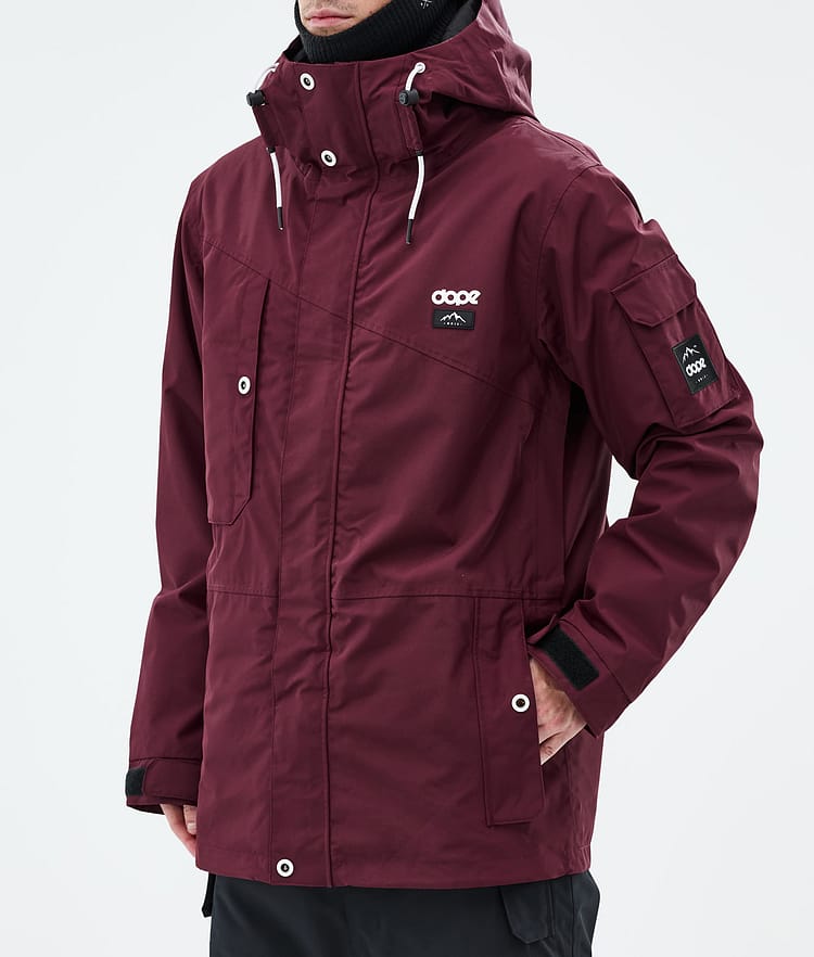 Dope Adept Snowboardjacka Herr Burgundy Renewed, Bild 8 av 10