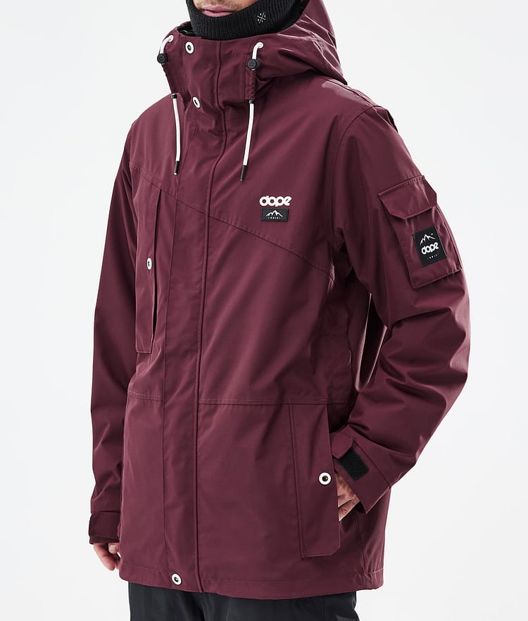 Dope Adept Snowboardjacka Herr Burgundy Renewed, Bild 8 av 10