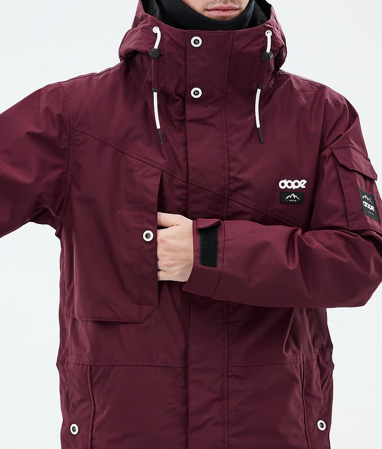 Dope Adept Snowboardjacka Herr Burgundy Renewed, Bild 9 av 10