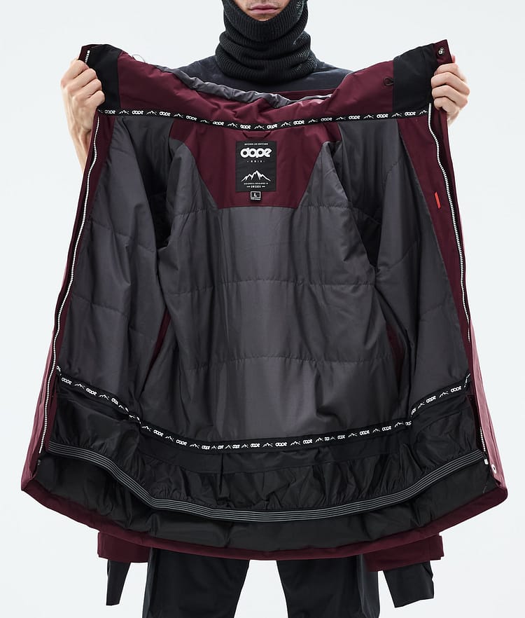 Dope Adept Snowboardjacka Herr Burgundy Renewed, Bild 10 av 10