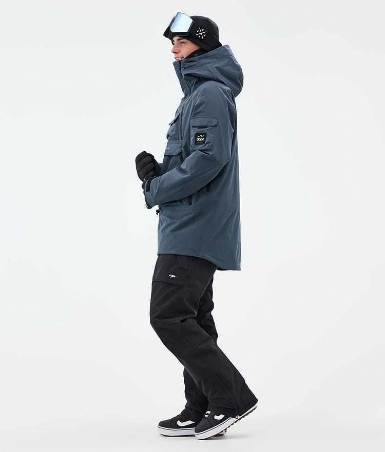 Dope Akin Snowboardjacka Herr Metal Blue Renewed, Bild 4 av 10