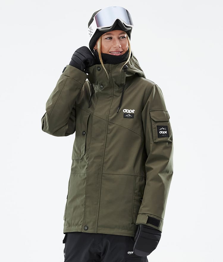 Dope Adept W Snowboardjacka Dam Olive Green Renewed, Bild 1 av 10